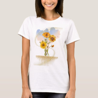 Goldene Strahlung T-Shirt