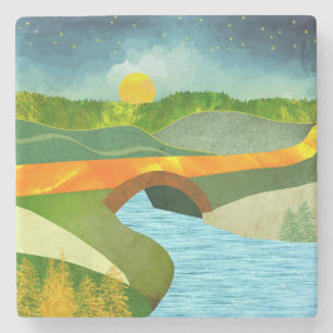 Goldene Straße Steinuntersetzer