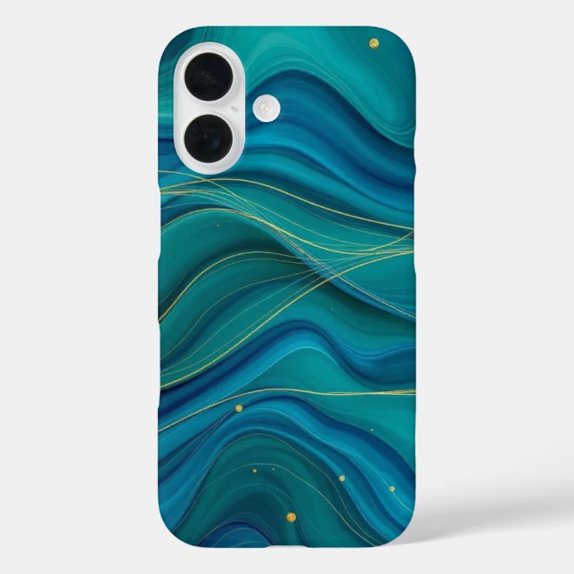 Goldene Ströme Case-Mate iPhone Hülle (Rückseite)