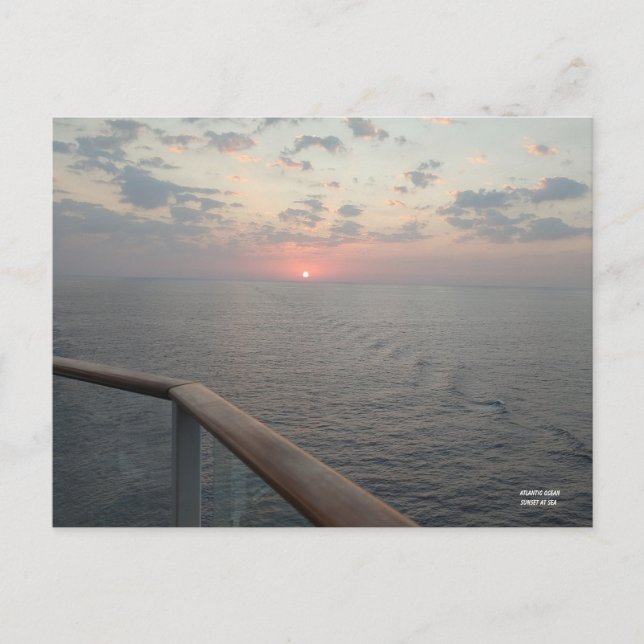 Goldene Stunde auf See Postkarte (Vorderseite)