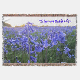 Goldene Stunde Bluebells - Personalisierter Mutter Decke