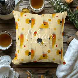 Goldene Stunde - geometrischer Akzent von Gold und Kissen