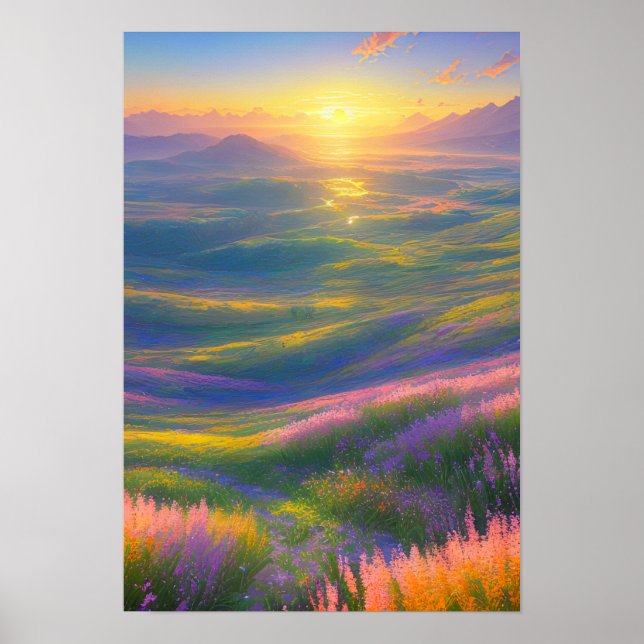 Goldene Stunde im Tal Poster (Vorne)