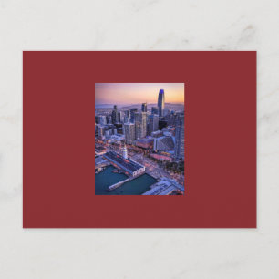 Goldene Stunde Luftbild von San Francisco City Postkarte