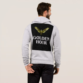 Goldene Stunde Motivierender Text Minimalist Schwa Hoodie