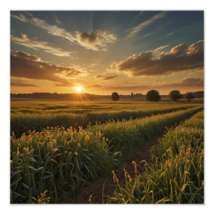 Goldene Stunde Ruhe Fotodruck