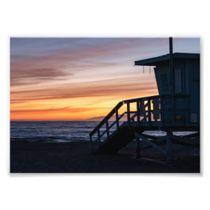 Goldene Stunde Sonnenuntergang - Venice Beach, CA Fotodruck