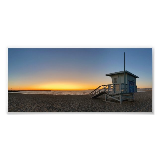 Goldene Stunde Sonnenuntergang - Venice Beach, CA Fotodruck (Vorne)