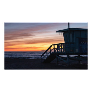 Goldene Stunde Sonnenuntergang - Venice Beach, CA Fotodruck