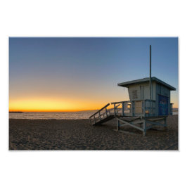 Goldene Stunde Sonnenuntergang - Venice Beach, CA Fotodruck