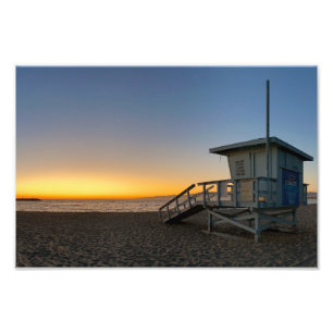 Goldene Stunde Sonnenuntergang - Venice Beach, CA Fotodruck