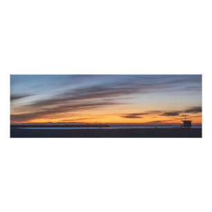 Goldene Stunde Sonnenuntergang - Venice Beach, CA Fotodruck