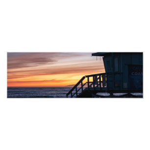 Goldene Stunde Sonnenuntergang - Venice Beach, CA Fotodruck