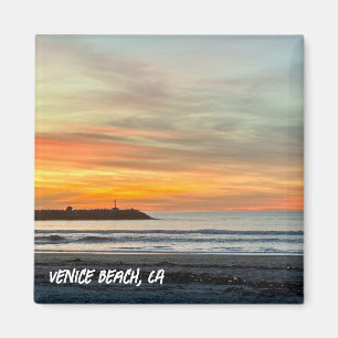 Goldene Stunde Sonnenuntergang - Venice Beach, CA Magnet