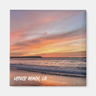 Goldene Stunde Sonnenuntergang - Venice Beach, CA Magnet