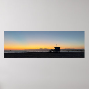 Goldene Stunde Sonnenuntergang - Venice Beach, CA Poster