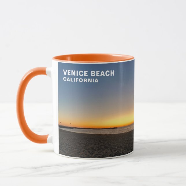 Goldene Stunde Sonnenuntergang - Venice Beach, CA  Tasse (Links)
