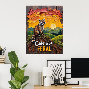 Goldene Stunde Wächter: Raccoon mit Blick auf das Poster