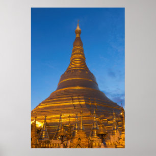 Goldene Stupa Pagoga Poster