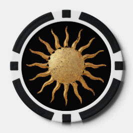 Goldene Sun Poker Chip