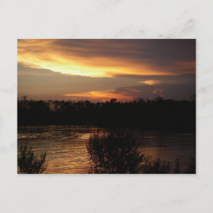 Goldene Sunset Postkarte