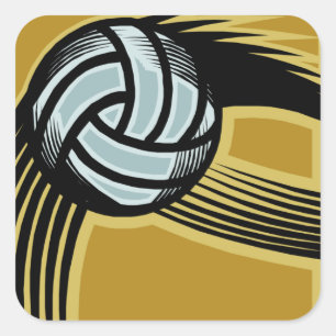 Goldene Tage - Quadratischer Aufkleber