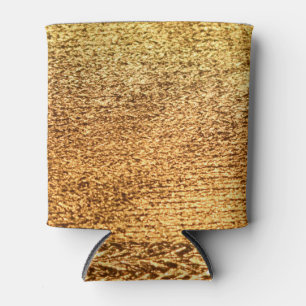 Goldene Textilien: glamouröser Makro-Hintergrund. Dosenkühler