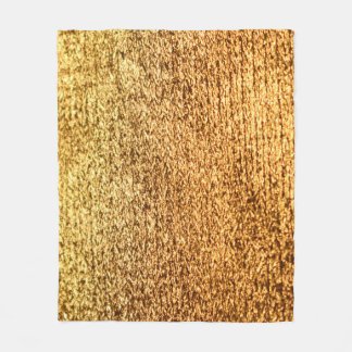 Goldene Textilien: glamouröser Makro-Hintergrund. Fleecedecke