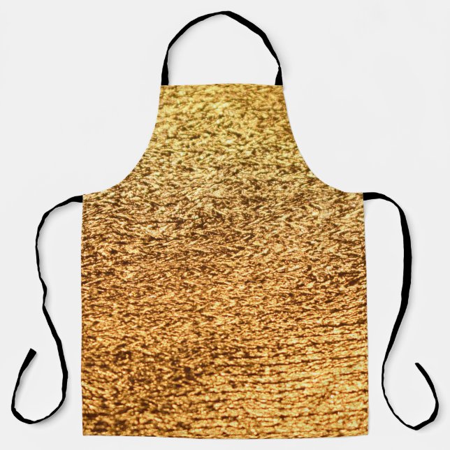 Goldene Textilien: glamouröser Makro-Hintergrund. Schürze (Vorderseite)