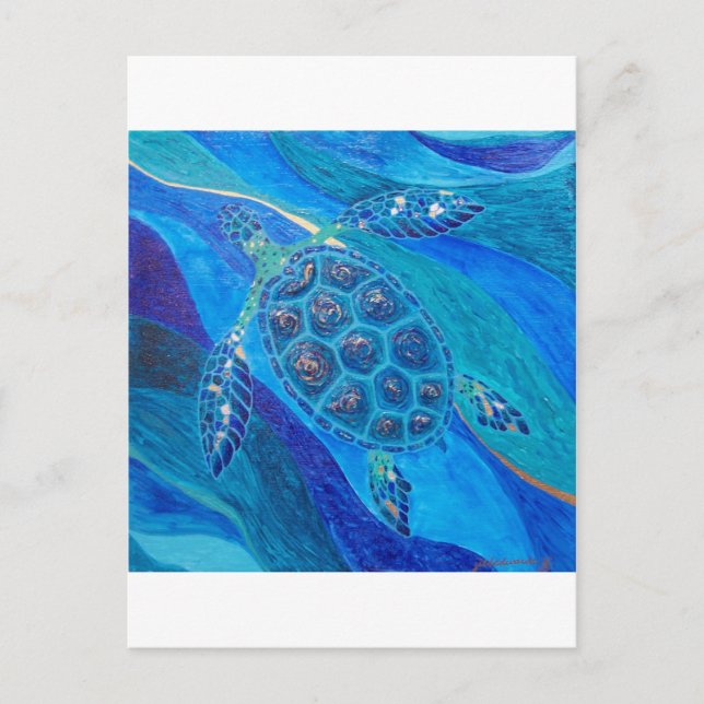 Goldene Thread Postkarte (Vorderseite)