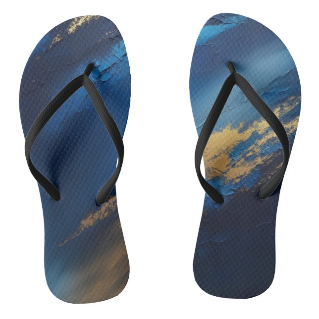 Goldene Tiefen Flip Flops (Fußbett)