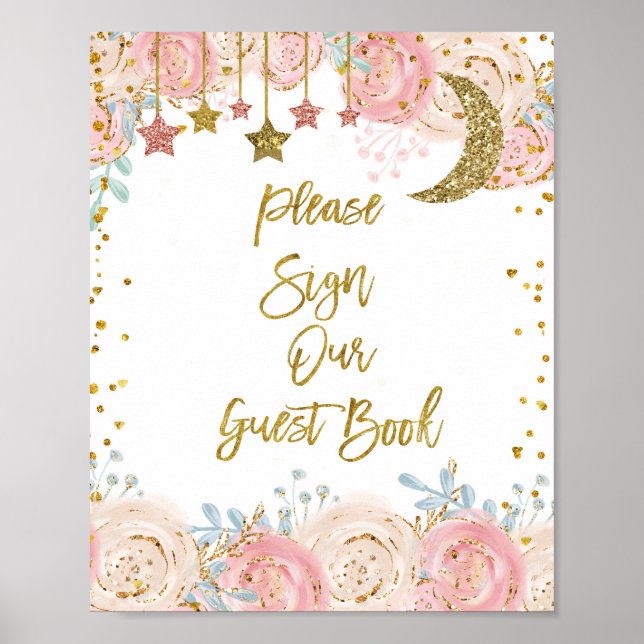 Goldene Tinkle Bitte unterzeichnen Sie unser Gäste Poster (Vorne)