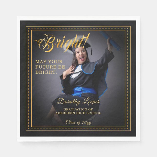 Goldene Touch Brighert deine Zukunft. Serviette (Vorderseite)