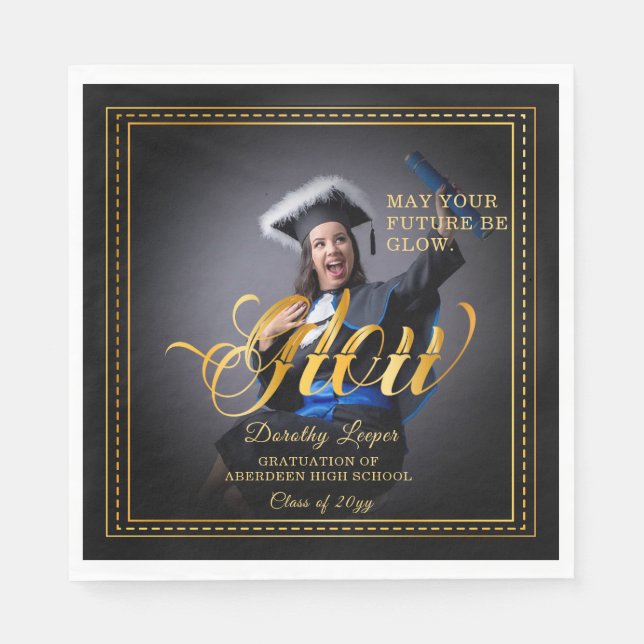 Goldene Touch Erleuchtet eure Zukunft. Serviette (Vorderseite)