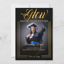 Goldene Touch Glow your future Einladung