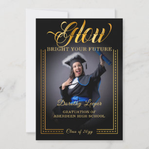 Goldene Touch Glow your future Einladung