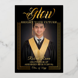 Goldene Touch Glow your future Folieneinladung