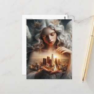 Goldene Tränen für die Stadt der Engel Postkarte
