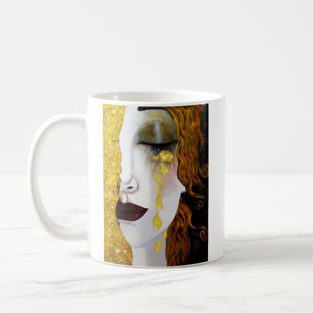Goldene Tränen, Gustav Klimt Kaffeetasse (Links)