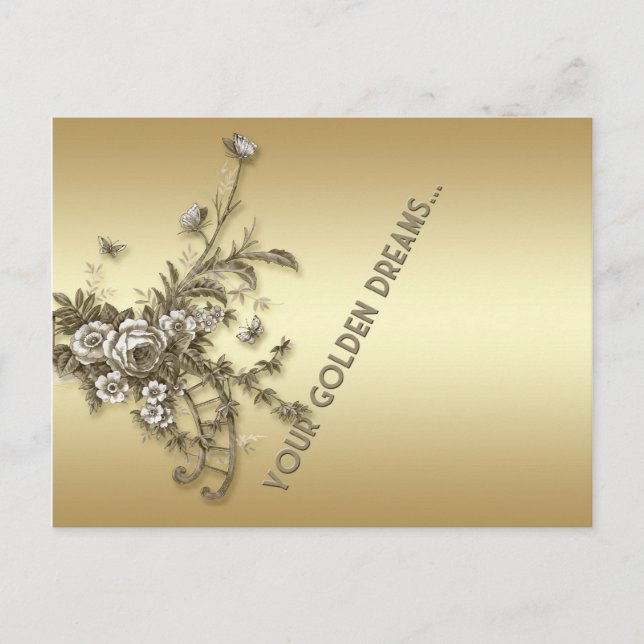 Goldene Träume Postkarte (Vorderseite)