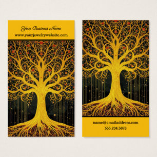 goldene Tree Of Life Antik-Ohrhänger-Ausstellungsk