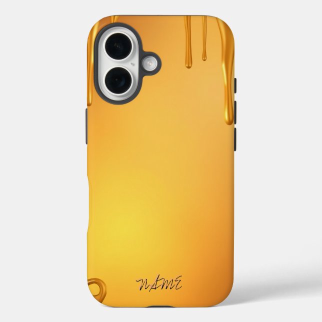 Goldene Tropfen mit warmem Glanz Case-Mate iPhone Hülle (Rückseite)