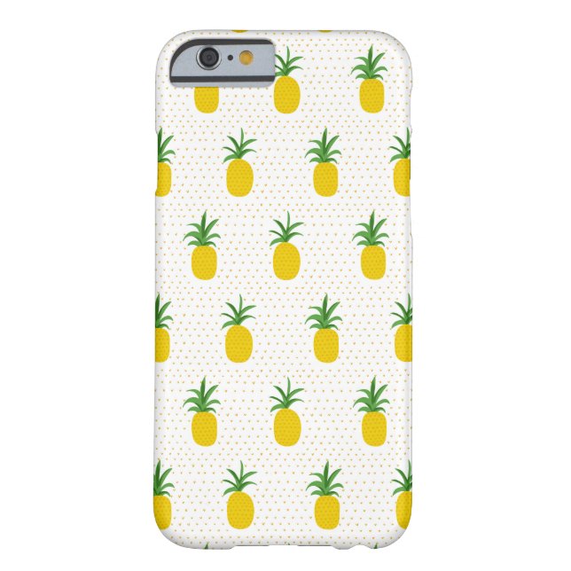 Goldene tropische Ananas Case-Mate iPhone Hülle (Rückseite)