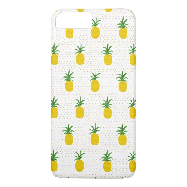 Goldene tropische Ananas Case-Mate iPhone Hülle (Rückseite)