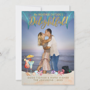 Goldene tropische Weihnachten im Foto von Florida