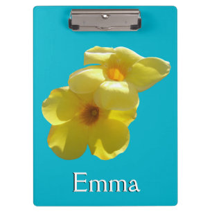 Goldene Trumpet-Blume I Klemmbrett