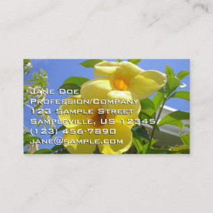 Goldene Trumpet-Blume I Visitenkarte