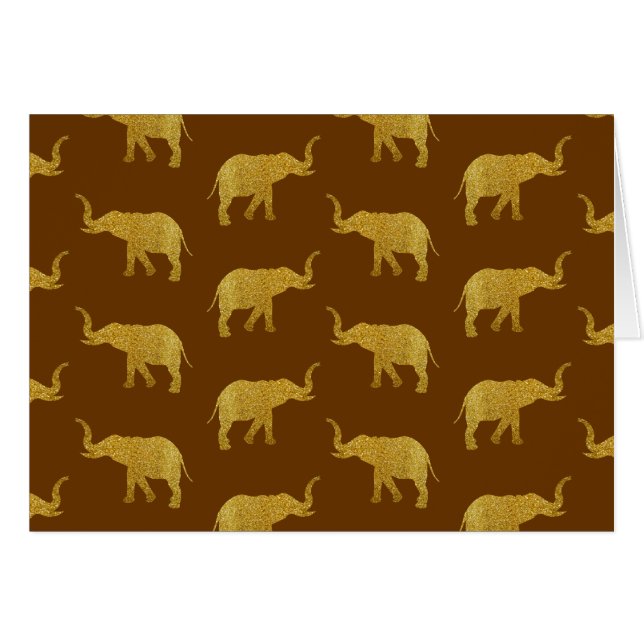 Goldene Trumpf-Elefanten (Vorderseite (Horizontal))