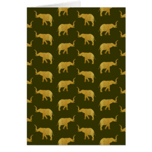 Goldene Trumpf-Elefanten