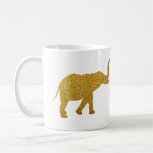 Goldene Trumpf-Elefanten Tasse